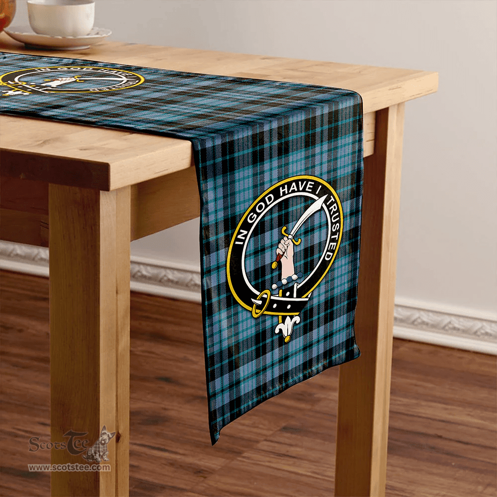 Scottish Clark (Clergy) Ancient Clan Tartan Table Runner Clan Tartan Table Runner - Crest Classic Scottish Plaid Tartan Plaid