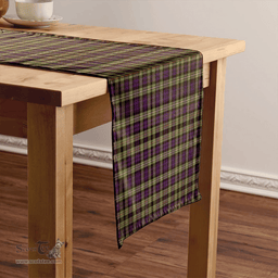Scottish Campbell of Argyll 1815 Weathered 2 Clan Tartan Table Runner Clan Tartan Table Runner - Crest Classic Scottish Plaid Tartan Plaid