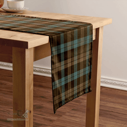 Scottish Campbell of Lochawe Weathered 2 Clan Tartan Table Runner Clan Tartan Table Runner - Crest Classic Scottish Plaid Tartan Plaid