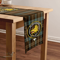 Scottish Campbell of Lochawe Weathered 2 Clan Tartan Table Runner Clan Tartan Table Runner - Crest Classic Scottish Plaid Tartan Plaid