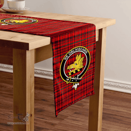 Scottish Campbell of Loudon Plaid Modern 2 Clan Tartan Table Runner Clan Tartan Table Runner - Crest Classic Scottish Plaid Tartan Plaid
