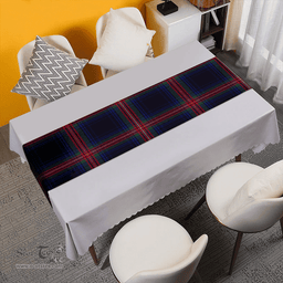 Scottish Braveheart Warrior (Wate #2) Modern Clan Tartan Table Runner Clan Tartan Table Runner - Crest Classic Scottish Plaid Tartan Plaid
