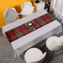 Scottish Blackstock Hunting Weathered Clan Tartan Table Runner Clan Tartan Table Runner - Crest Classic Scottish Plaid Tartan Plaid