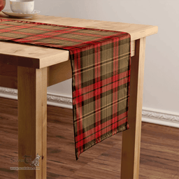 Scottish Blackstock Hunting Weathered Clan Tartan Table Runner Clan Tartan Table Runner - Crest Classic Scottish Plaid Tartan Plaid