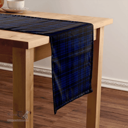 Scottish Clark (Clergy) Modern Clan Tartan Table Runner Clan Tartan Table Runner - Crest Classic Scottish Plaid Tartan Plaid