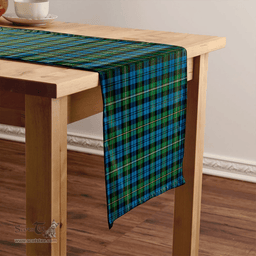 Scottish Campbell of Loudon (Campbell Louden) Ancient 2 Clan Tartan Table Runner Clan Tartan Table Runner - Crest Classic Scottish Plaid Tartan Plaid