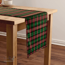 Scottish Cairns of Finavon Ancient Clan Tartan Table Runner Clan Tartan Table Runner - Crest Classic Scottish Plaid Tartan Plaid