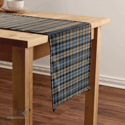 Scottish Campbell of Inveraray Weathered 2 Clan Tartan Table Runner Clan Tartan Table Runner - Crest Classic Scottish Plaid Tartan Plaid
