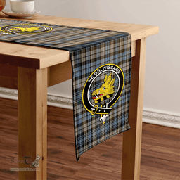 Scottish Campbell of Inveraray Weathered 2 Clan Tartan Table Runner Clan Tartan Table Runner - Crest Classic Scottish Plaid Tartan Plaid