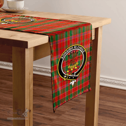 Scottish Cameron of Lochiel #2 Ancient 2 Clan Tartan Table Runner Clan Tartan Table Runner - Crest Classic Scottish Plaid Tartan Plaid