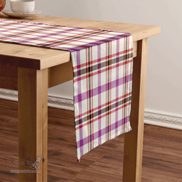 Scottish Boswell Dress Weathered Clan Tartan Table Runner Clan Tartan Table Runner - Crest Classic Scottish Plaid Tartan Plaid
