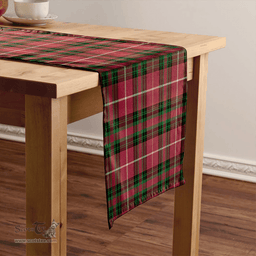Scottish Hunter of Bute (Michael Maroon) Ancient Clan Tartan Table Runner Clan Tartan Table Runner - Crest Classic Scottish Plaid Tartan Plaid