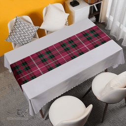 Scottish Hunter of Bute (Michael Maroon) Ancient Clan Tartan Table Runner Clan Tartan Table Runner - Crest Classic Scottish Plaid Tartan Plaid