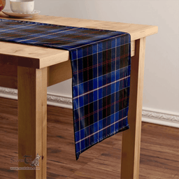 Scottish Dunlop Modern Clan Tartan Table Runner Clan Tartan Table Runner - Crest Classic Scottish Plaid Tartan Plaid