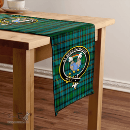 Scottish Hope Vere Ancient Clan Tartan Table Runner Clan Tartan Table Runner - Crest Classic Scottish Plaid Tartan Plaid
