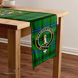 Scottish Henderson (MacKendrick) Modern Clan Tartan Table Runner Clan Tartan Table Runner - Crest Classic Scottish Plaid Tartan Plaid