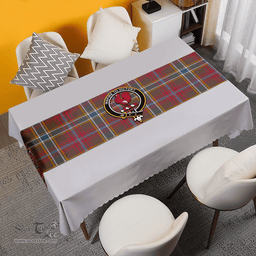 Scottish Currie of Arran Weathered Clan Tartan Table Runner Clan Tartan Table Runner - Crest Classic Scottish Plaid Tartan Plaid
