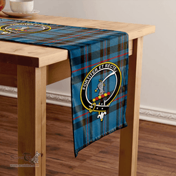 Scottish Elliot (Ellot) Modern Clan Tartan Table Runner Clan Tartan Table Runner - Crest Classic Scottish Plaid Tartan Plaid