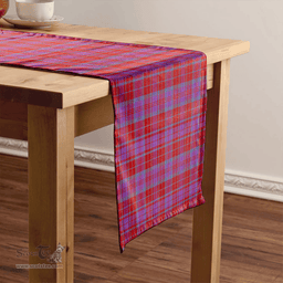 Scottish Fraser of Reelig Ancient Clan Tartan Table Runner Clan Tartan Table Runner - Crest Classic Scottish Plaid Tartan Plaid