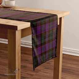 Scottish Ferguson of Balquhidder Weathered Clan Tartan Table Runner Clan Tartan Table Runner - Crest Classic Scottish Plaid Tartan Plaid