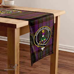Scottish Ferguson of Balquhidder Weathered Clan Tartan Table Runner Clan Tartan Table Runner - Crest Classic Scottish Plaid Tartan Plaid