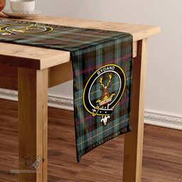 Scottish Huntly Gordon Gathering 2000 Weathered Clan Tartan Table Runner Clan Tartan Table Runner - Crest Classic Scottish Plaid Tartan Plaid