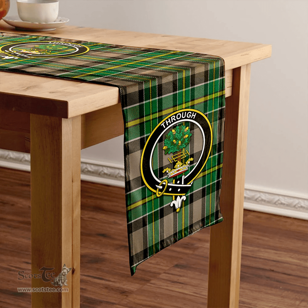 Scottish Hamilton of Brandon Modern Clan Tartan Table Runner Clan Tartan Table Runner - Crest Classic Scottish Plaid Tartan Plaid