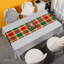 Scottish Gibson (Gibbs) Modern Clan Tartan Table Runner Clan Tartan Table Runner - Crest Classic Scottish Plaid Tartan Plaid