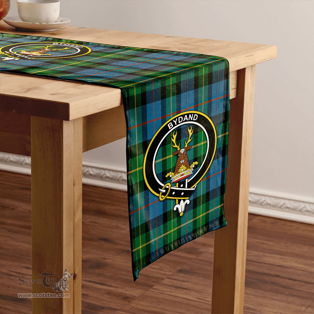 Scottish Huntly Gordon Gathering 2000 Ancient Clan Tartan Table Runner Clan Tartan Table Runner - Crest Classic Scottish Plaid Tartan Plaid