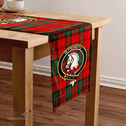 Scottish Dunbar Modern Clan Tartan Table Runner Clan Tartan Table Runner - Crest Classic Scottish Plaid Tartan Plaid