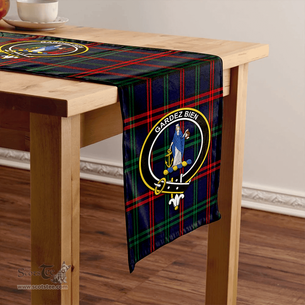 Scottish Eglinton District (Montgomery of Ayrshire) Modern Clan Tartan Table Runner Clan Tartan Table Runner - Crest Classic Scottish Plaid Tartan Plaid