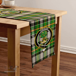 Scottish Hamilton of Brandon Ancient Clan Tartan Table Runner Clan Tartan Table Runner - Crest Classic Scottish Plaid Tartan Plaid