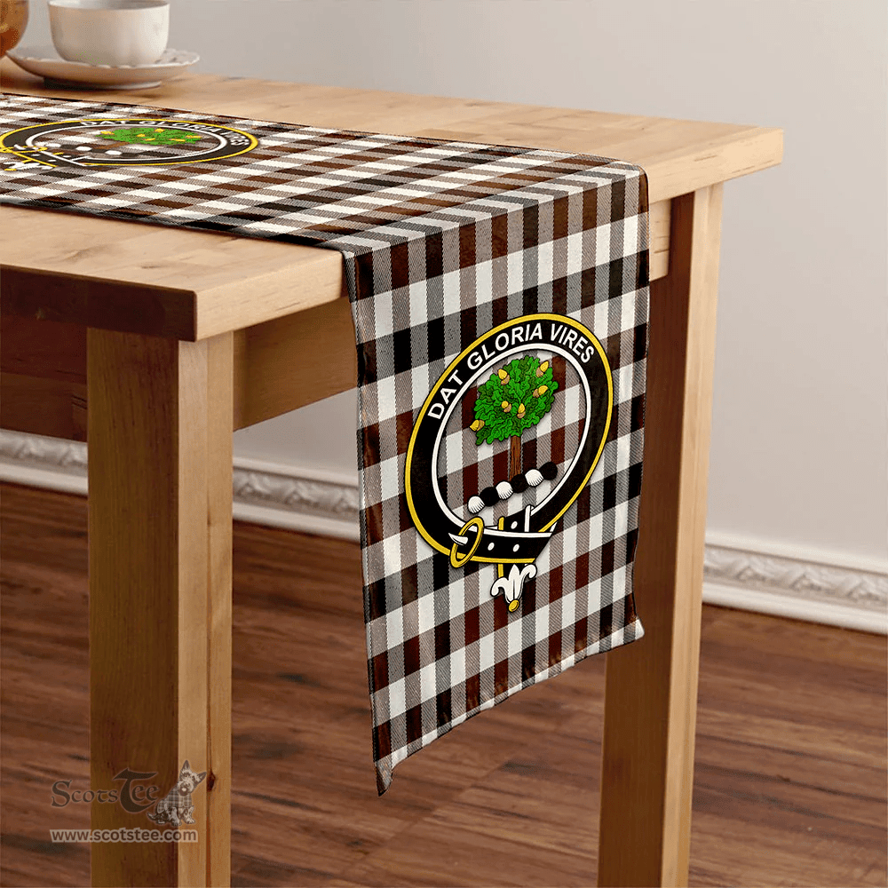 Scottish Hogg Modern Clan Tartan Table Runner Clan Tartan Table Runner - Crest Classic Scottish Plaid Tartan Plaid