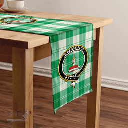 Scottish Erskine Purple Clan Tartan Table Runner Clan Tartan Table Runner - Crest Classic Scottish Plaid Tartan Plaid