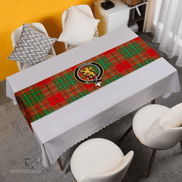 Scottish Cumming (MacAulay #2) Ancient Clan Tartan Table Runner Clan Tartan Table Runner - Crest Classic Scottish Plaid Tartan Plaid