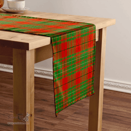 Scottish Cumming (MacAulay #2) Ancient Clan Tartan Table Runner Clan Tartan Table Runner - Crest Classic Scottish Plaid Tartan Plaid