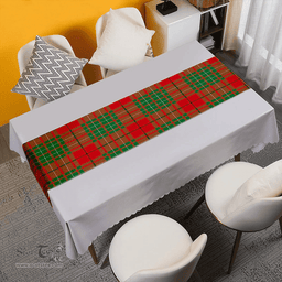Scottish Cumming (MacAulay #2) Ancient Clan Tartan Table Runner Clan Tartan Table Runner - Crest Classic Scottish Plaid Tartan Plaid