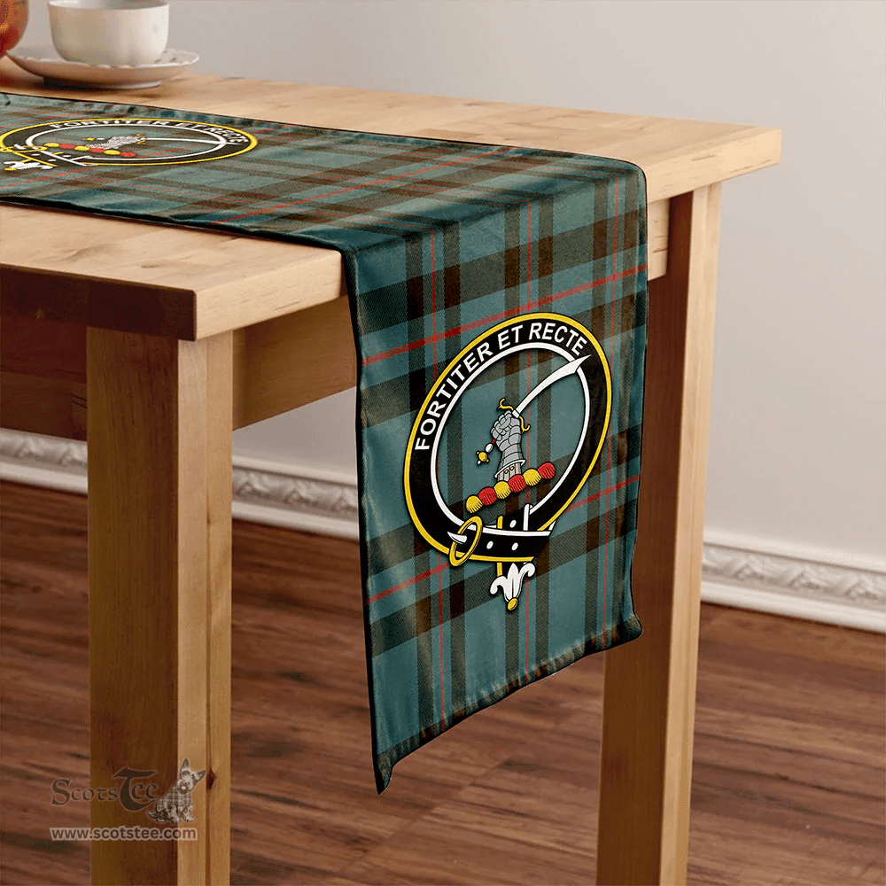 Scottish Elliot (Ellot) Weathered Clan Tartan Table Runner Clan Tartan Table Runner - Crest Classic Scottish Plaid Tartan Plaid