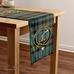 Scottish Elliot (Ellot) Weathered Clan Tartan Table Runner Clan Tartan Table Runner - Crest Classic Scottish Plaid Tartan Plaid
