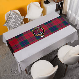 Scottish Fraser of Boblainy Hugh Modern Clan Tartan Table Runner Clan Tartan Table Runner - Crest Classic Scottish Plaid Tartan Plaid