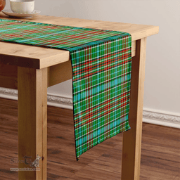 Scottish Gayre Modern Clan Tartan Table Runner Clan Tartan Table Runner - Crest Classic Scottish Plaid Tartan Plaid