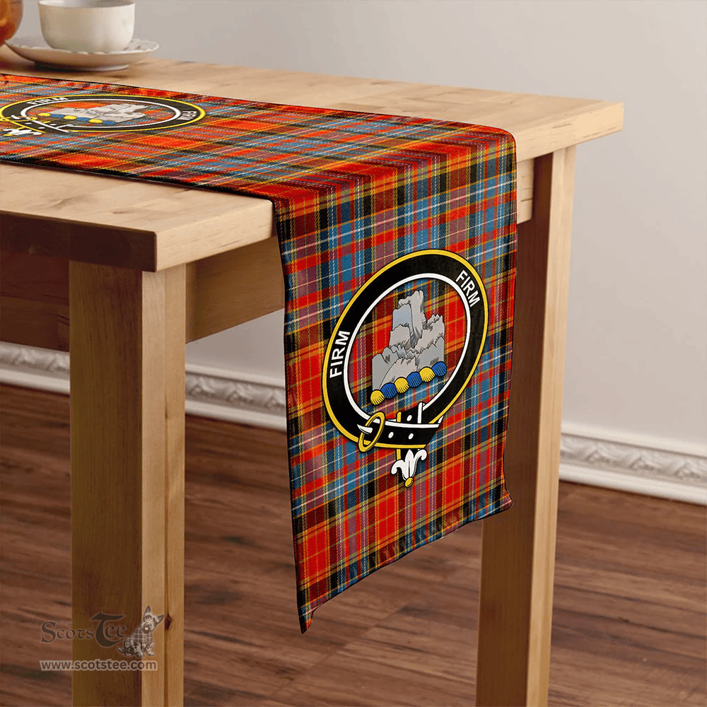 Scottish Dalrymple of Castleton Ancient Clan Tartan Table Runner Clan Tartan Table Runner - Crest Classic Scottish Plaid Tartan Plaid