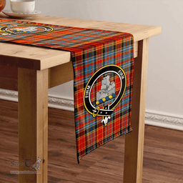 Scottish Dalrymple of Castleton Ancient Clan Tartan Table Runner Clan Tartan Table Runner - Crest Classic Scottish Plaid Tartan Plaid