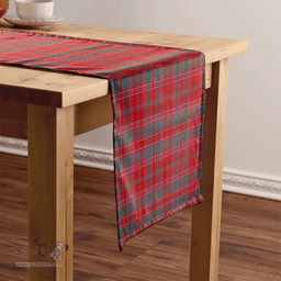 Scottish Dalziel Weathered Clan Tartan Table Runner Clan Tartan Table Runner - Crest Classic Scottish Plaid Tartan Plaid