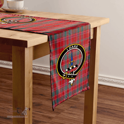 Scottish Dalziel Weathered Clan Tartan Table Runner Clan Tartan Table Runner - Crest Classic Scottish Plaid Tartan Plaid