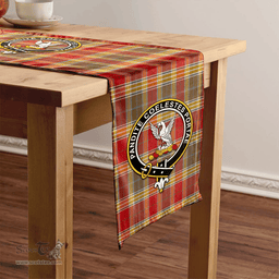 Scottish Gibson (Gibbs) Weathered Clan Tartan Table Runner Clan Tartan Table Runner - Crest Classic Scottish Plaid Tartan Plaid