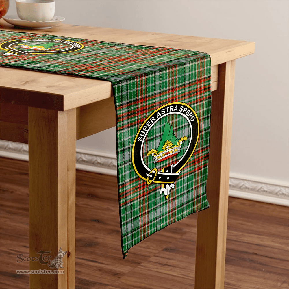 Scottish Gayre Ancient Clan Tartan Table Runner Clan Tartan Table Runner - Crest Classic Scottish Plaid Tartan Plaid