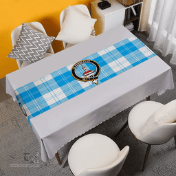 Scottish Erskine Burgundy Clan Tartan Table Runner Clan Tartan Table Runner - Crest Classic Scottish Plaid Tartan Plaid