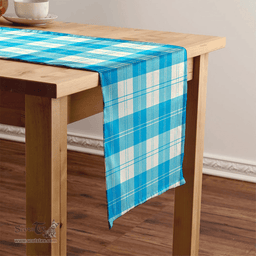 Scottish Erskine Burgundy Clan Tartan Table Runner Clan Tartan Table Runner - Crest Classic Scottish Plaid Tartan Plaid