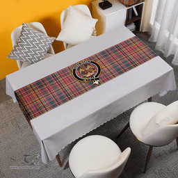 Scottish Drummond of Strathallan Clan Tartan Table Runner Clan Tartan Table Runner - Crest Classic Scottish Plaid Tartan Plaid